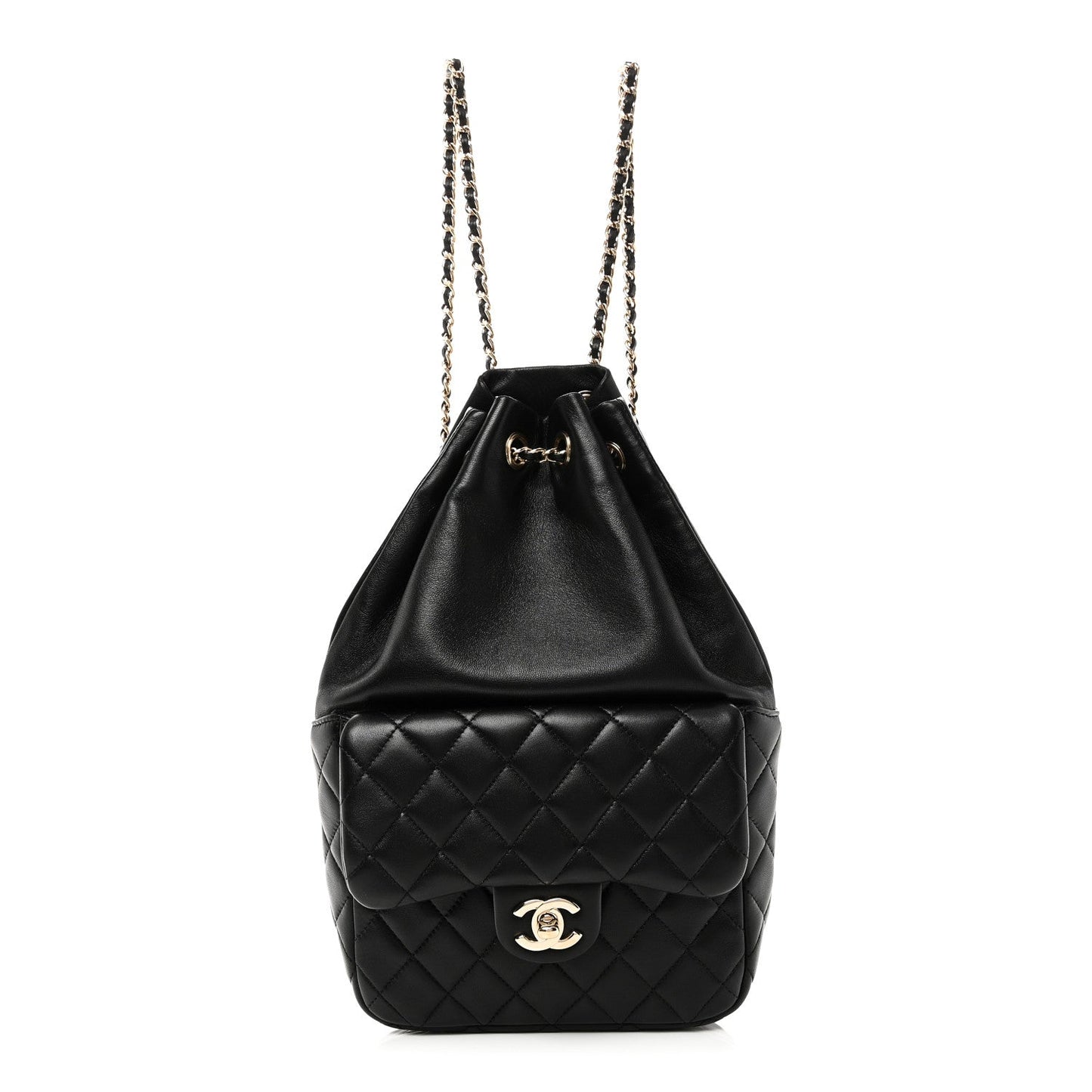 Lambskin Quilted Small In Seoul Backpack Black