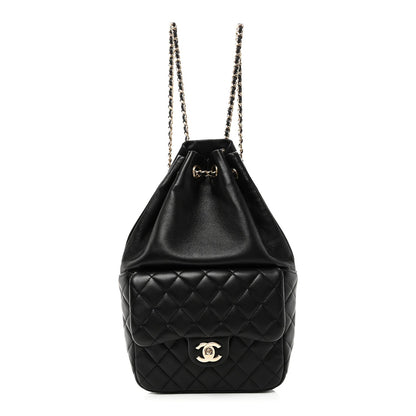 Lambskin Quilted Small In Seoul Backpack Black