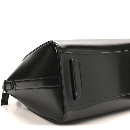 Shiny Lord Calfskin Small Antigona Black