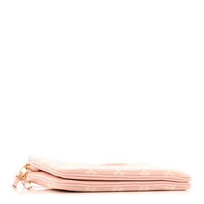 Empreinte Monogram Double Zip Pochette Rose