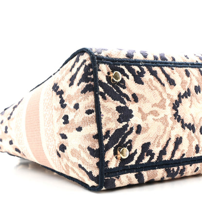 Canvas Embroidered Medium Tie And Dior Lady D-Lite Multicolor