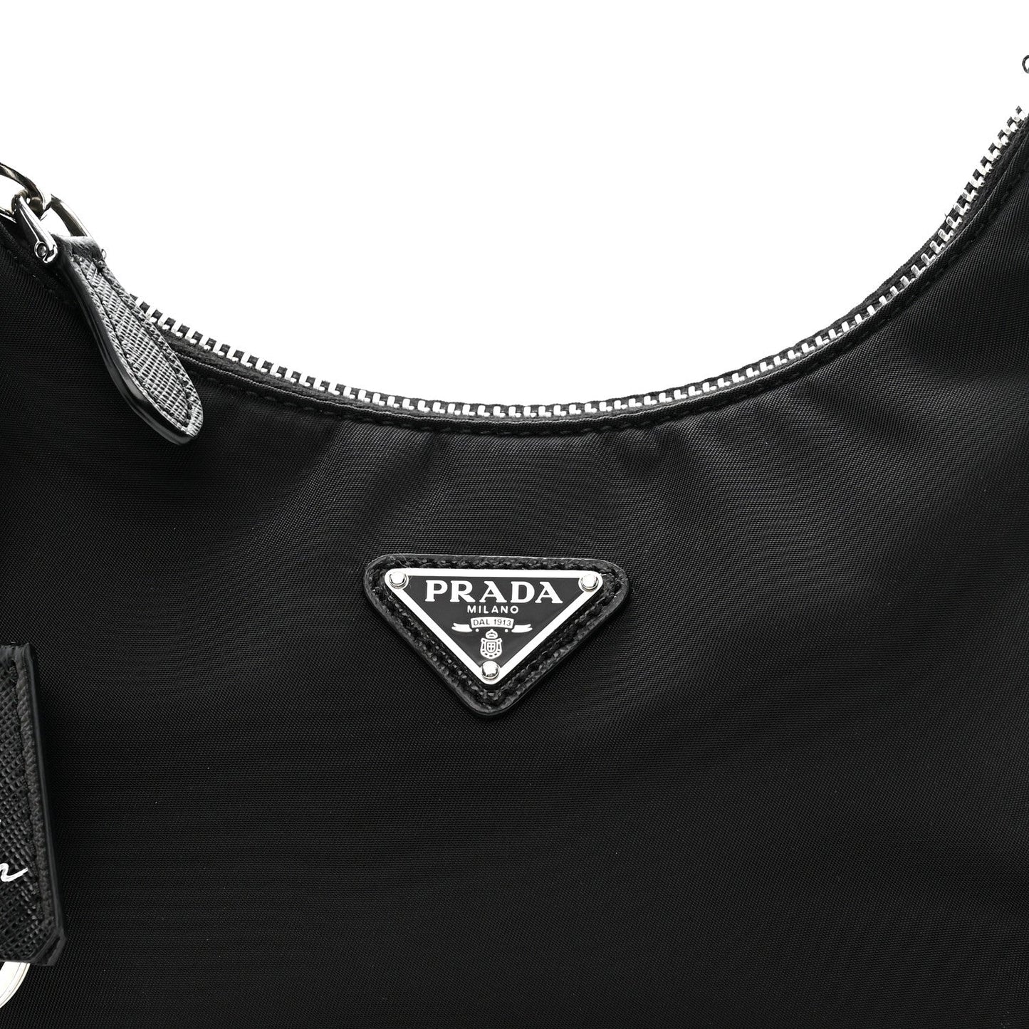 Tessuto Nylon Saffiano Mini Re-Edition 2005 Bag Black
