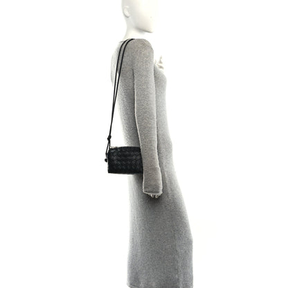 Nappa Intrecciato Mini Loop Camera Bag Black