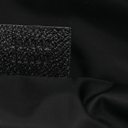 Nylon 80s Logo Patch Belt Bag Black