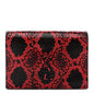 Ayers Monogram Toy Kate Strap Wallet Black Red