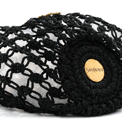Crochet Small Shopping Bag Black