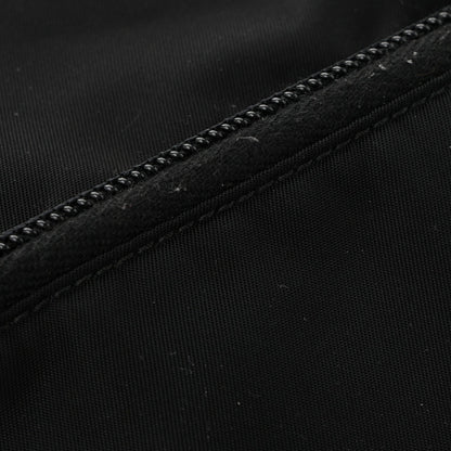 Tessuto Nylon Saffiano Flat Messenger Bag Black