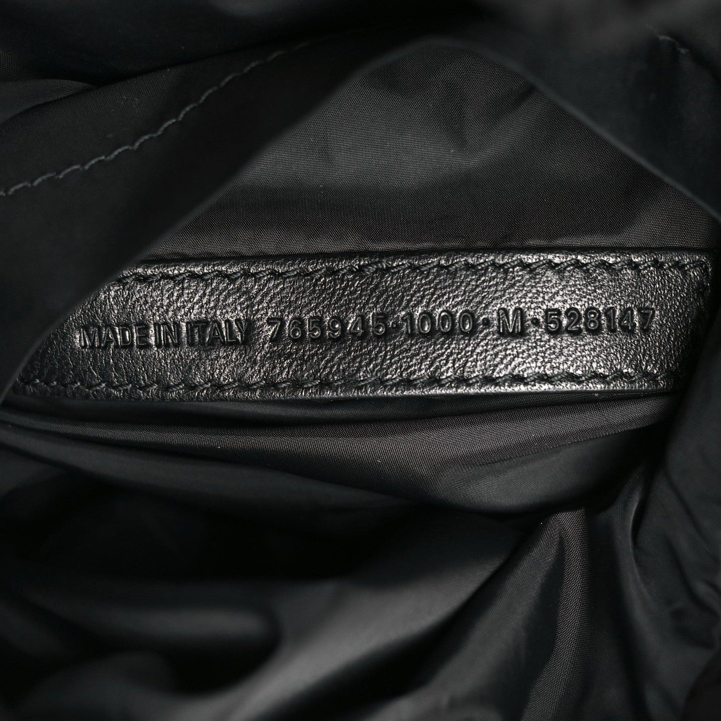 Nylon Medium Monaco Chain Shoulder Bag Black