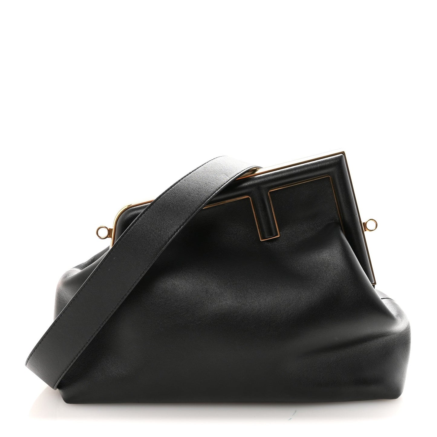 Shiny Nappa Medium Fendi First Black