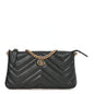 Calfskin Matelasse Mini GG Marmont Chain Bag Black