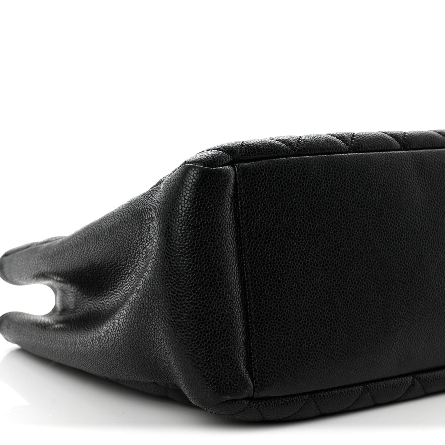 Caviar Quilted Grand Shopping Tote GST Black