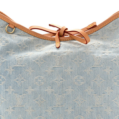 Monogram Denim CarryAll PM Sky Blue