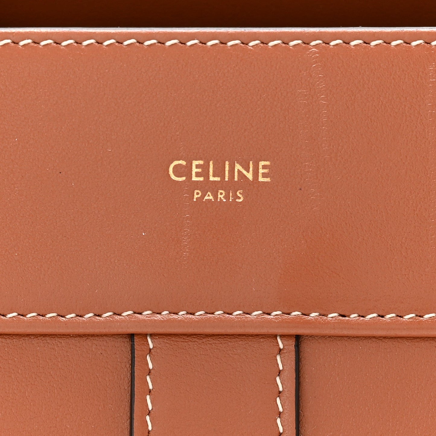 Calfskin Small Cabas De France Tan