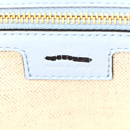 Roxy Calfskin Medium Blondie Top Handle Bag Cloudy Blue