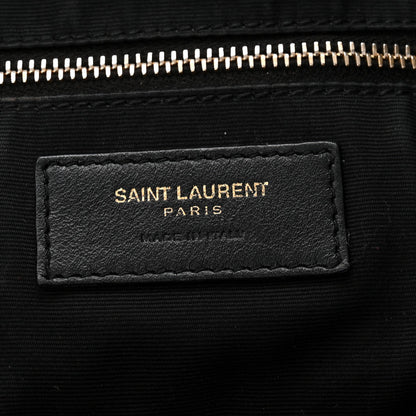 Lambskin Quilted Maxi Icare Shopping Tote Black