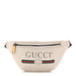 Grained Calfskin Small Logo Belt Bag White