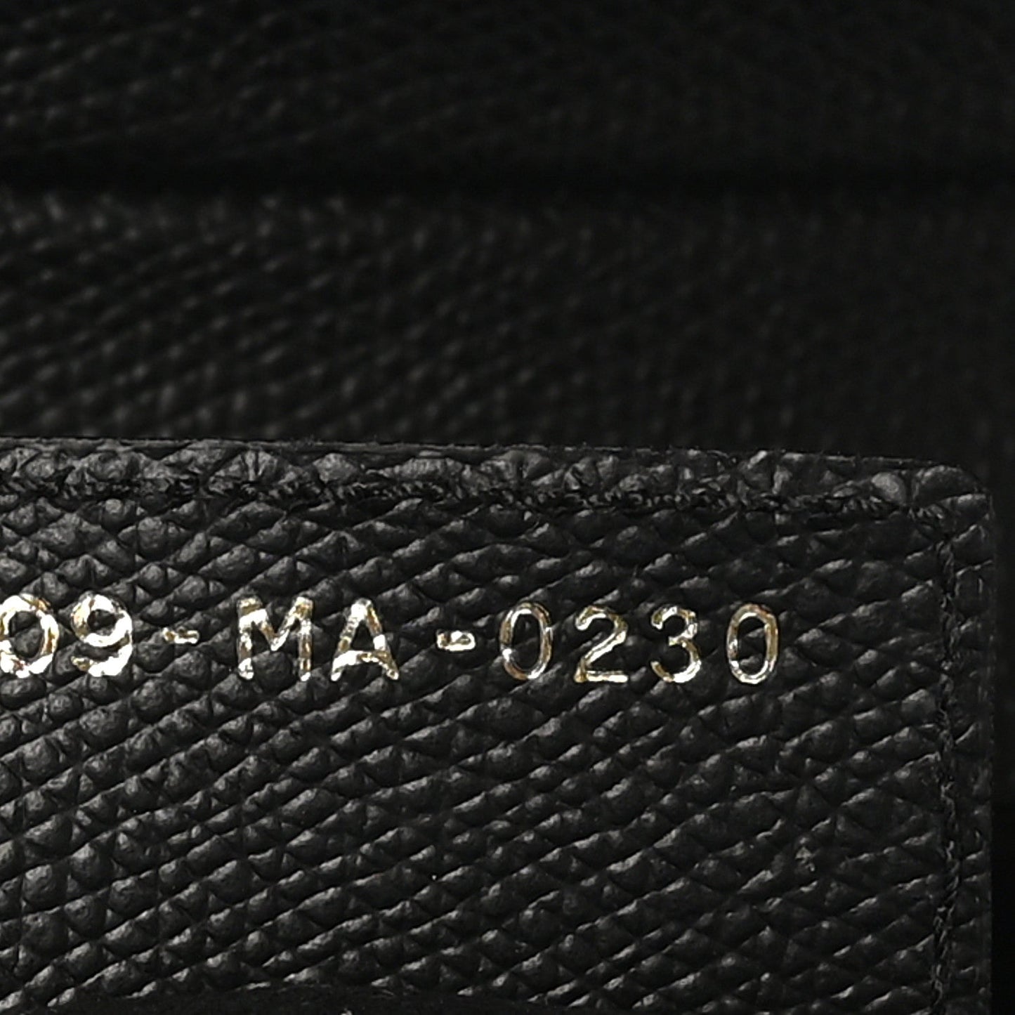Grained Calfskin Saddle Bag Black