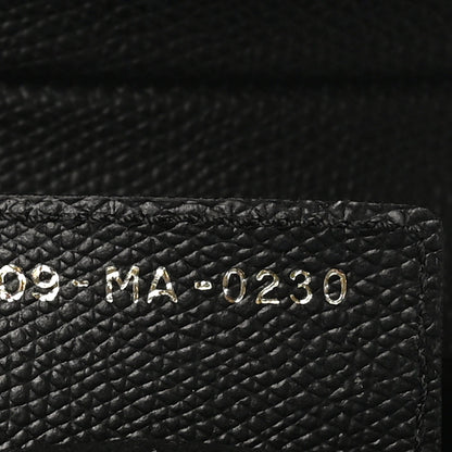 Grained Calfskin Saddle Bag Black