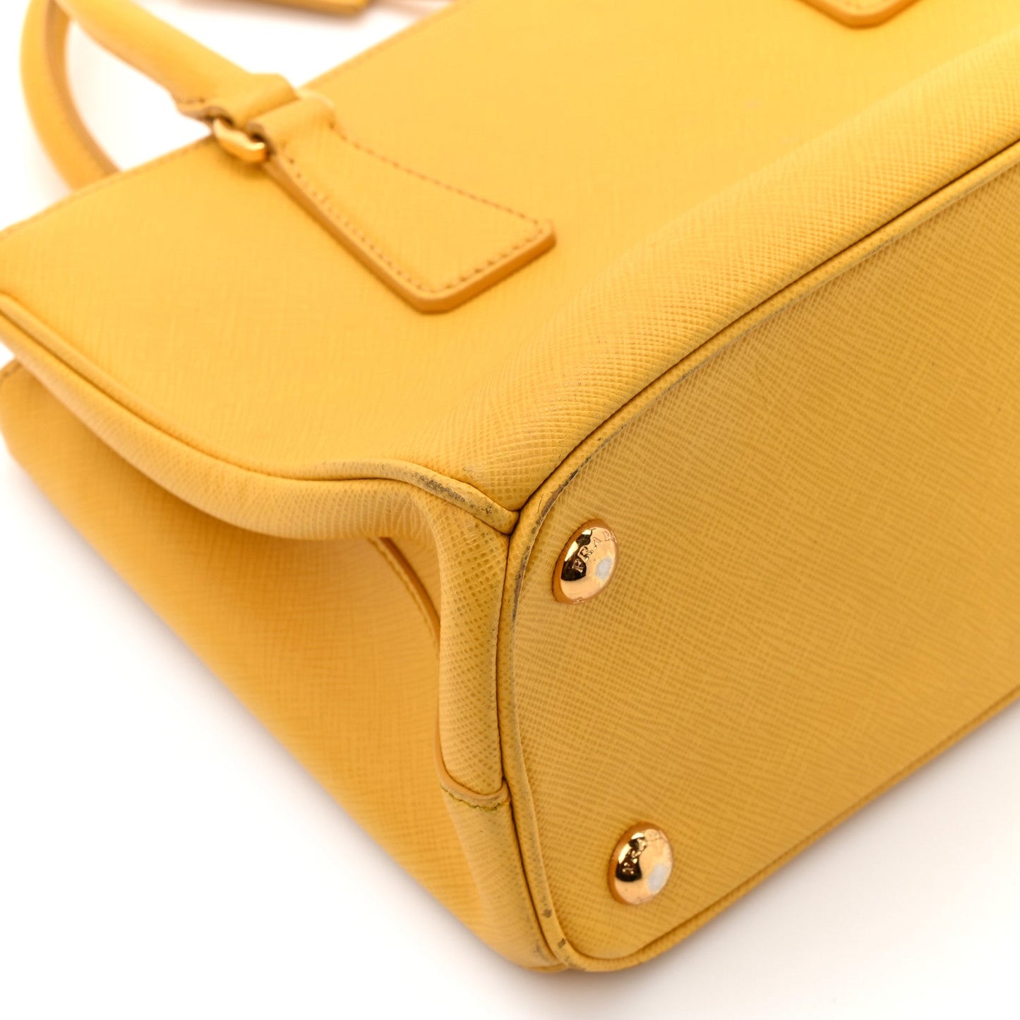 Saffiano Lux Small Galleria Double Zip Tote Soleil