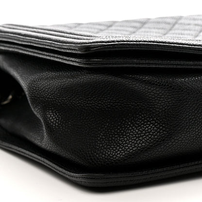 Caviar Quilted New Medium Boy Flap Black