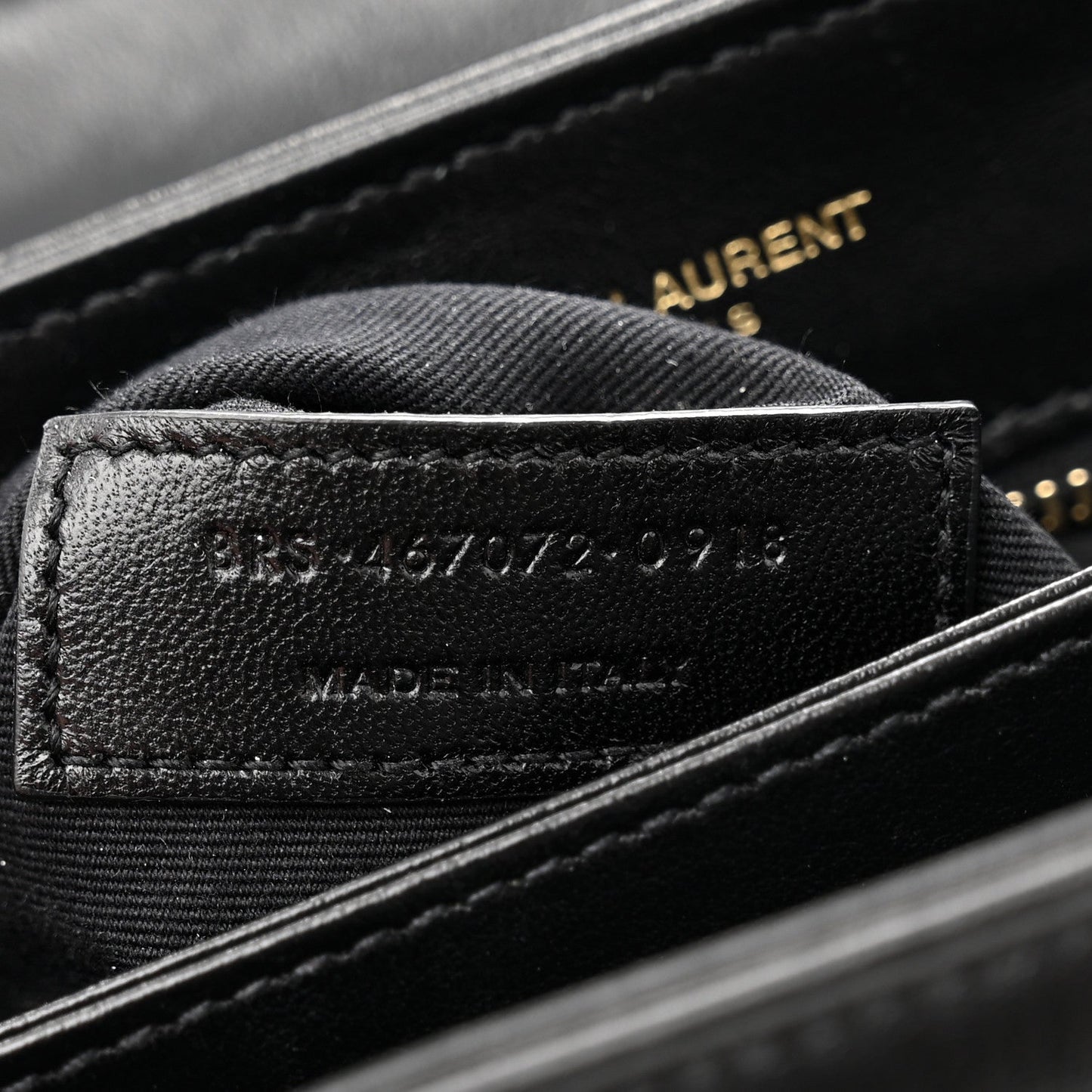 Calfskin Y Quilted Monogram Toy Loulou Crossbody Bag Black