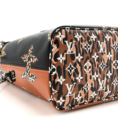 Monogram Giant Jungle Neverfull MM Black