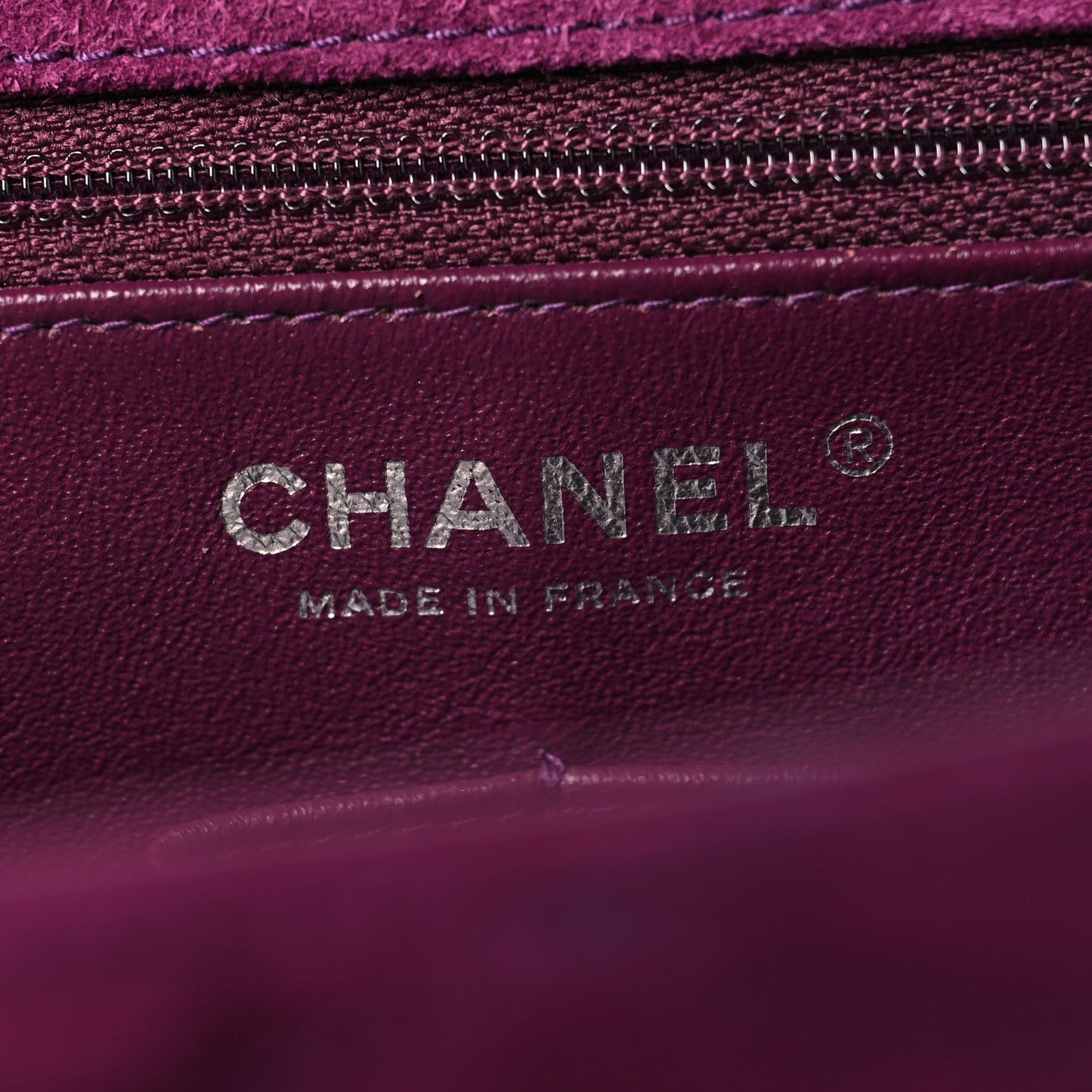 Suede Lambskin Scallop Quilted Medium Pagoda Flap Purple
