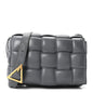 Nappa Maxi Intreccio Padded Cassette Crossbody Bag Thunder