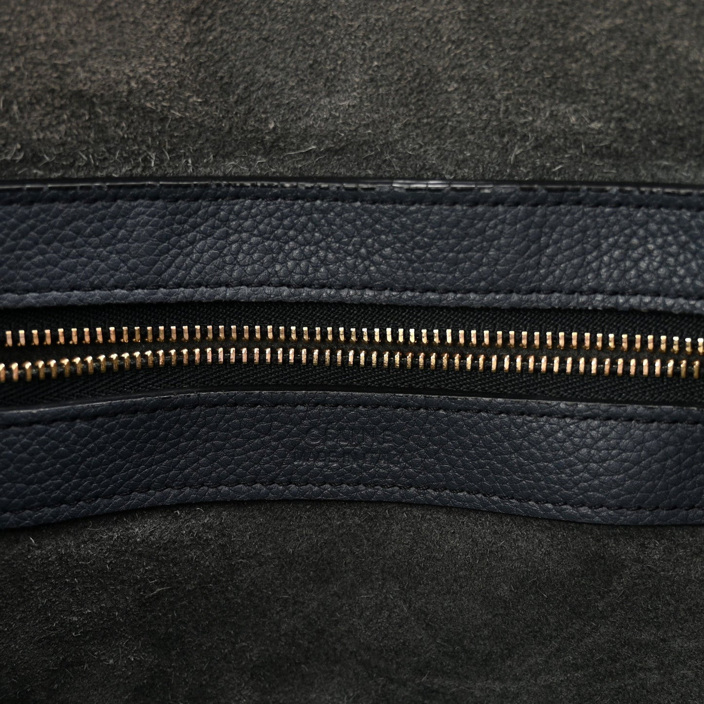 Soft Grained Calfskin Small Belt Cabas Phantom Slate