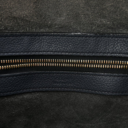 Soft Grained Calfskin Small Belt Cabas Phantom Slate