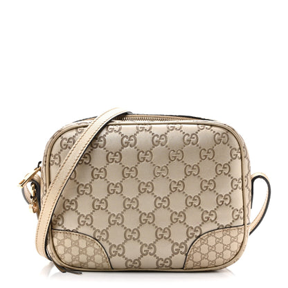 Guccissima Mini Bree Messenger Bag Gold
