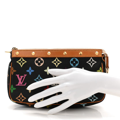 Monogram Multicolor Pochette Accessories Black