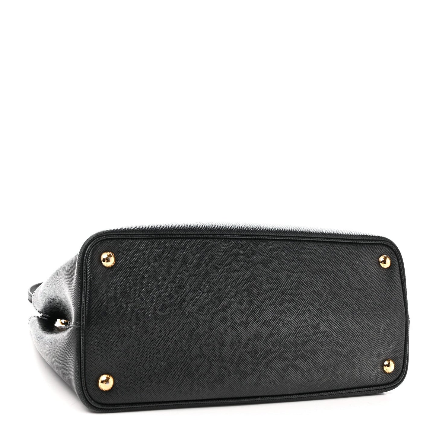 Saffiano Cuir Medium Double Bag Black