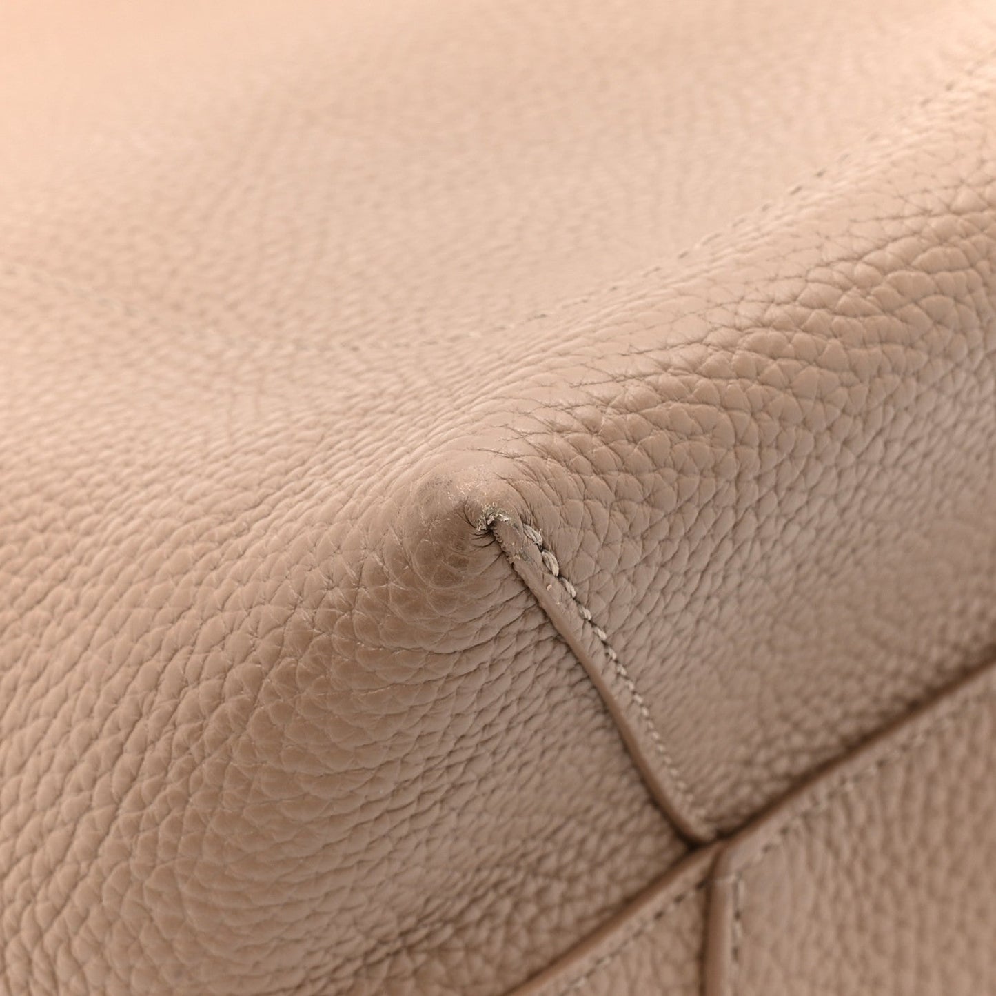 Pebbled Calfskin Small Everyday Cabas Biscotto