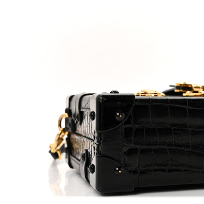 Crocodile Petite Malle Black