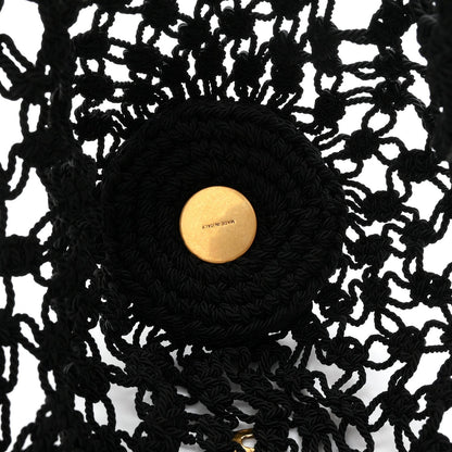 Crochet Small Shopping Bag Black