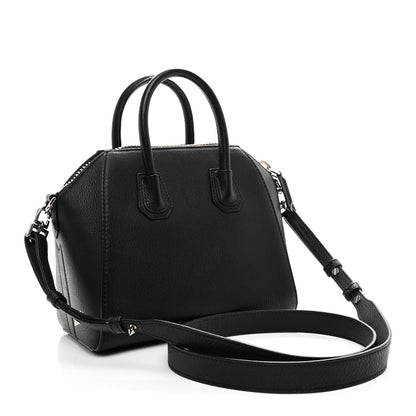 Sugar Goatskin Mini Antigona Black