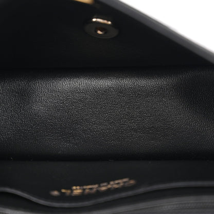 Lambskin Quilted Mini Rectangular Flap Black