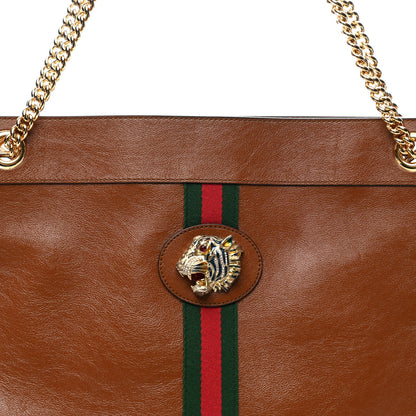Calfskin Large Rajah Chain Tote Cuir