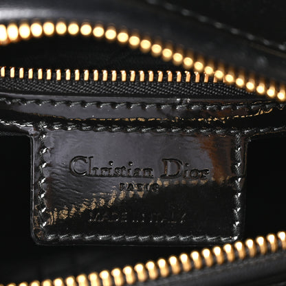 Patent Cannage Medium Lady Dior Black