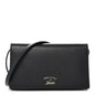 Dollar Calfskin Mini Swing Wallet Bag Black