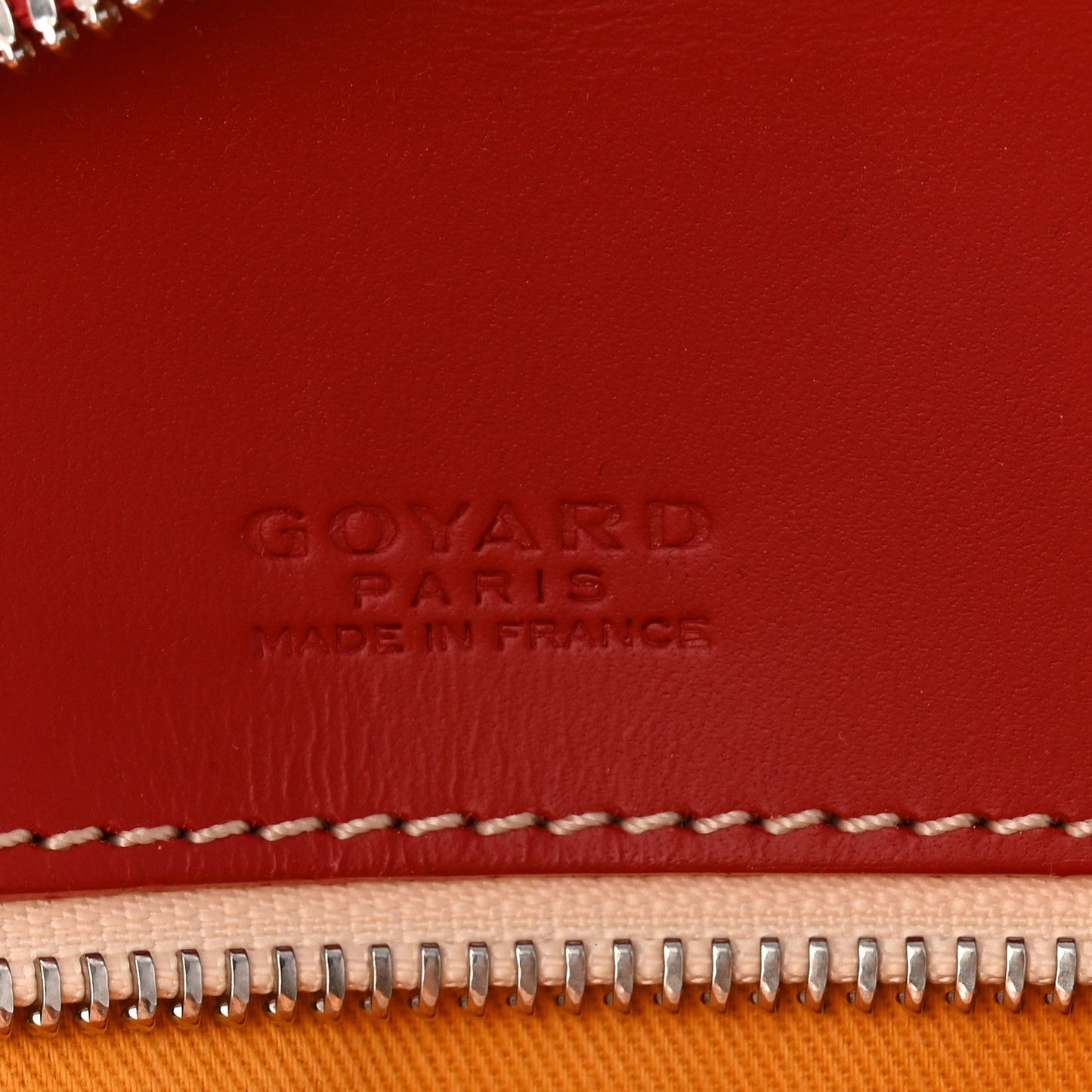Goyardine Ambassade MM Briefcase Red