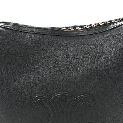 Calfskin Triomphe Heloise Shoulder Bag Slate Grey
