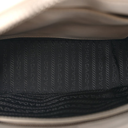 Soft Calfskin Diagramme Camera Bag White