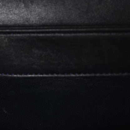 Lambskin Quilted Medium Trendy CC Flap Dual Handle Bag Black