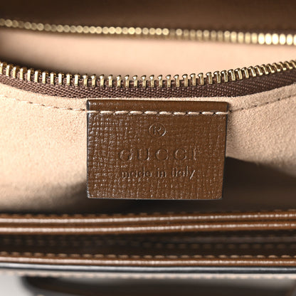 GG Supreme Monogram Horsebit 1955 Shoulder Bag Beige Brown Sugar