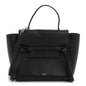 Grained Calfskin Nano Belt Bag Black