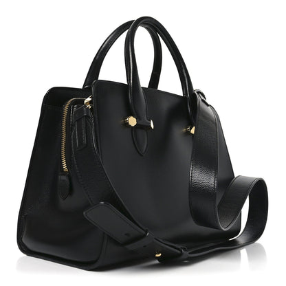 Hammered Calfskin Today Satchel Black