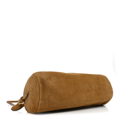 Suede Pouch Olive Green