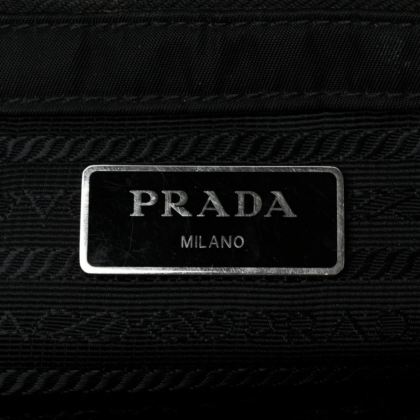 Nylon Tessuto Impuntu Quilted Tote Black